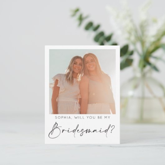 De minimale Kaart van het Bridesmaid van het Manus (Staand voorkant)