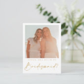 De minimale Kaart van het Bridesmaid van het Manus (Staand voorkant)
