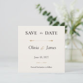 De Minimale Luxe Save the Date (Staand voorkant)