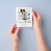 De Minimale moderne foto van de begroting sparen d Flyer (Hand)