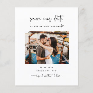 De Minimale moderne foto van de begroting sparen d Flyer