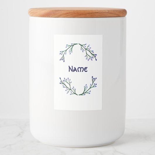 De minimale Reeks van het Etiket van het Voedsel (Voorkant)