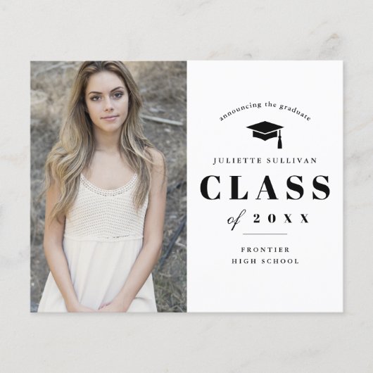 De minimale Uitnodiging van het Afstuderen van de (Voorkant)