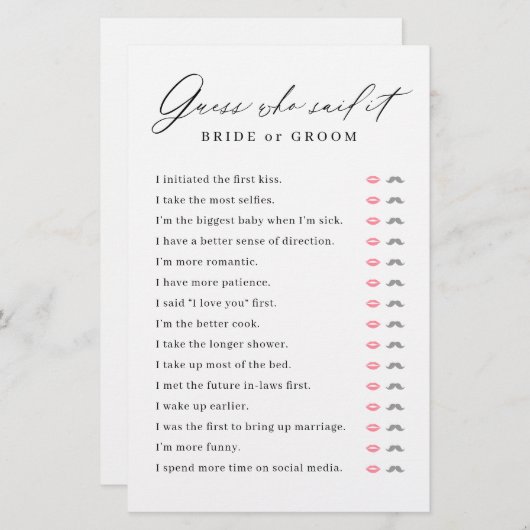 De minimalist zei dat ze het vrijgezellenfeest spe (Voorkant / Achterkant)