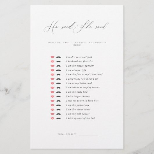 De minimalist zei dat ze Vrijgezellenfeest Game ze (Voorkant)