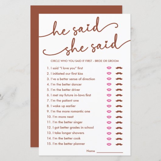 De minimalist zei dat ze zei dat ze zou raden wie (Voorkant / Achterkant)