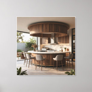 De Minimalistische Cirkelvormige Veranda Canvas Afdruk