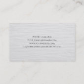 De minimalistische Elegante Geweven Adviseur van Visitekaartje (Achterkant)
