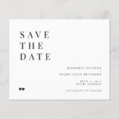 De minimalistische moderne bruiloft van de begroti flyer (Voorkant)