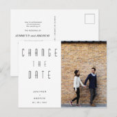 De minimalistische Moderne Foto van het Manuscript Briefkaart (Voorkant / Achterkant)