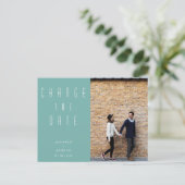 De minimalistische Moderne Foto van het Manuscript Briefkaart (Staand voorkant)