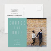 De minimalistische Moderne Foto van het Manuscript Briefkaart (Voorkant / Achterkant)