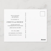 De minimalistische Moderne Foto van het Manuscript Briefkaart (Achterkant)