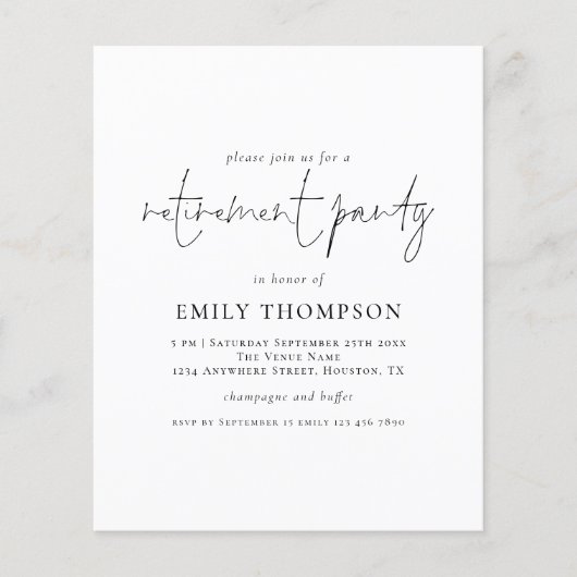 De Minimalistische Partij van de Pensionering van  (Voorkant)