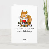 De minimalistische Valentijnsdag van hart en bloem Kaart (Achterkant)