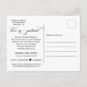 De minimalistische weddenschap is de patiënt uitge aankondigingskaart (Achterkant)