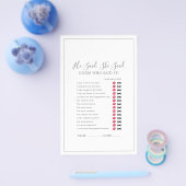 De minimalistische zilver die hij zei: "Game" Flyer (Enkel)