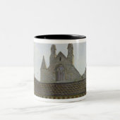 De minister van Mont Saint-Michel Tweekleurige Koffiemok (Center)