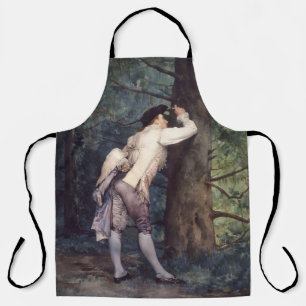 De minnaar in het bos (Scène van romantische liefd Schort