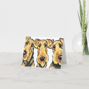 De Minnaar van Airedale Terrier Kaart