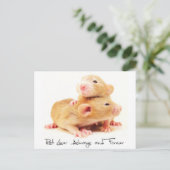 De Minnaar van de rat altijd en voor altijd Briefkaart (Staand voorkant)
