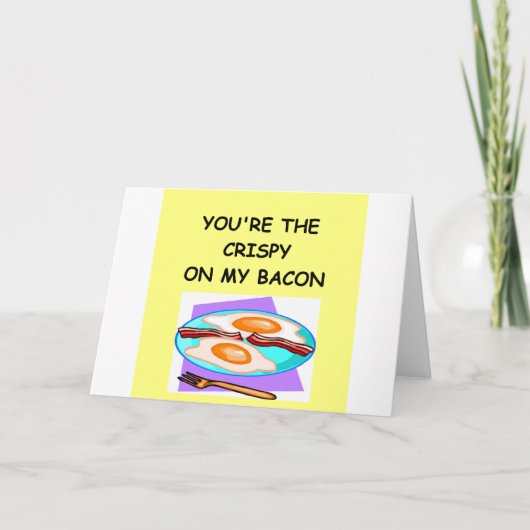 De minnaar van het BACON Feestdagen Kaart (Voorkant)