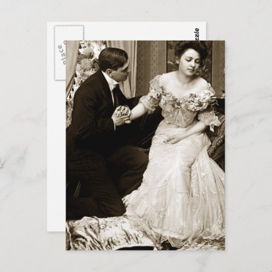 De minnaars briefkaart (Voorkant / Achterkant)