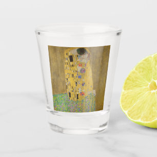 De minnaars die elkaar omhelzen van Gustav Klimt Shot Glas