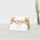 De minnaars knopen het Huwelijk van de Bomen van Bedankkaart (Voorkant)