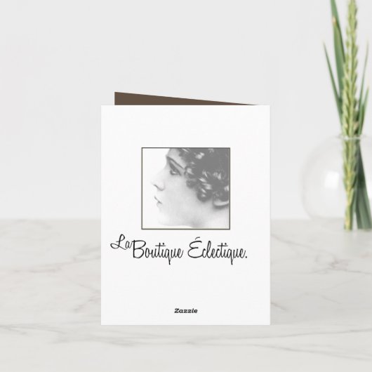 De Minnaars Notecards van de koffie Kaart (Achterkant)