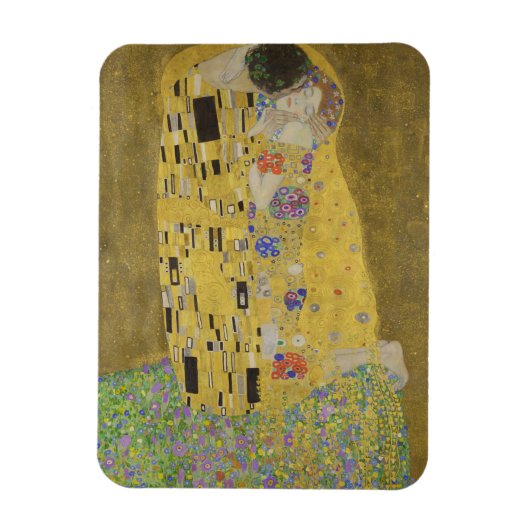 De minnaars omhelzen elkaar by Gustav Klimt Magneet (Verticaal)