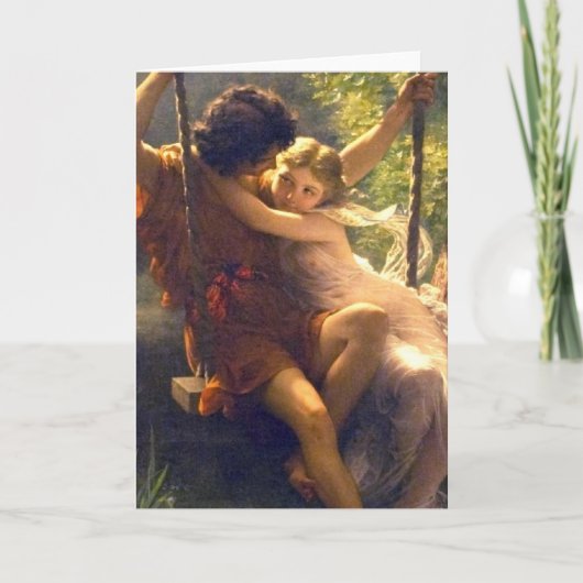 De Minnaars van de lente ~ bij het Schilderen van Kaart (Voorkant)