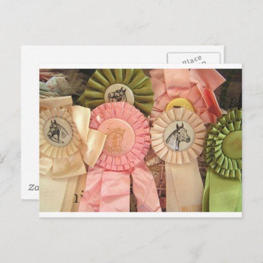 De Minnaars van het Paard van de Briefkaarten van (Voorkant / Achterkant)