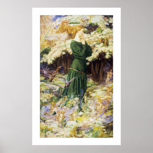De minnaars wereld poster (Voorkant)