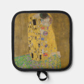 De minnenden omhelzen elkaar door Gustav Klimt Pannenlap (Voorkant)