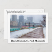 De minnesota Centennial Showboot Briefkaart (Voorkant / Achterkant)