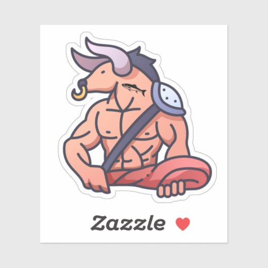 De "MINNOWtaur" Sticker (Vel)