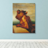 De Minotaur George Frederic Watts Art Canvas Afdruk (Insitu (Houten vloer))
