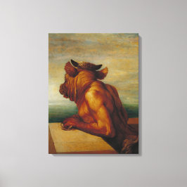 De Minotaur George Frederic Watts Art Canvas Afdruk