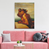 De Minotaur George Frederic Watts Art Canvas Afdruk (Insitu (Woonkamer))
