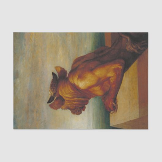 De Minotaur George Frederic Watts Art Tissuepapier (Voorkant)