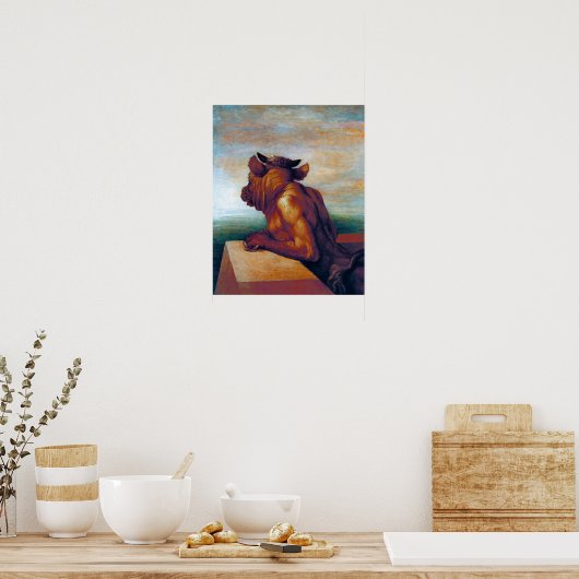 De Minotaur per watt - Versie 2 Poster (Keuken)