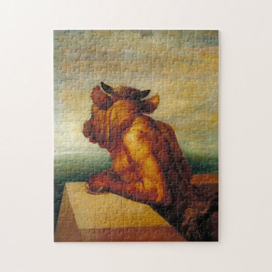 De Minotaur (van George Frederic Watts) Legpuzzel (Verticaal)