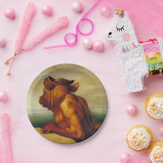 De Minotaur (van George Frederic Watts) Papieren Bordje (Feest)