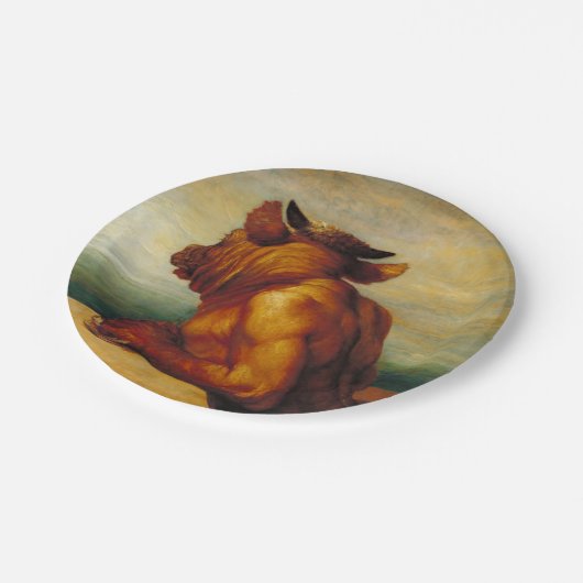 De Minotaur (van George Frederic Watts) Papieren Bordje (Gekanteld)