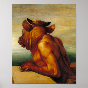 De Minotaur (van George Frederic Watts) Poster