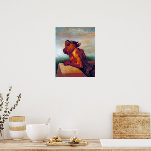 De Minotaur van George Frederick Watts Poster (Keuken)