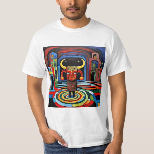 De Minotaurus wacht T-shirt (Voorkant)