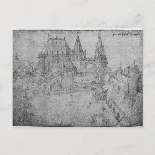 De Minster in Aken, 1520 Briefkaart (Voorkant)