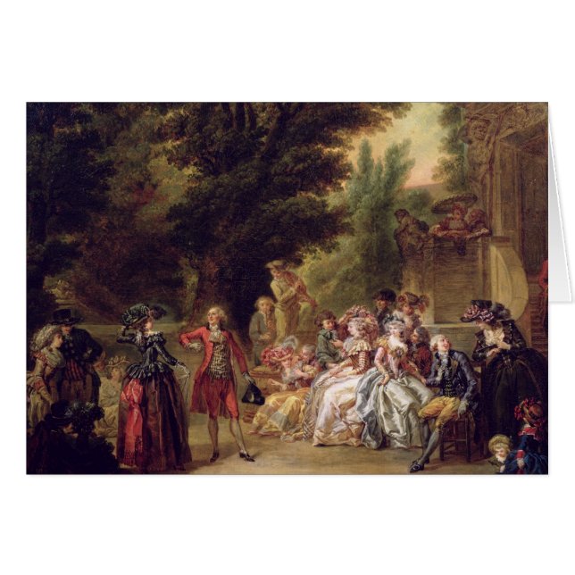 De Minuet onder de eikenboom, 1787 (Voorkant Horizontaal)